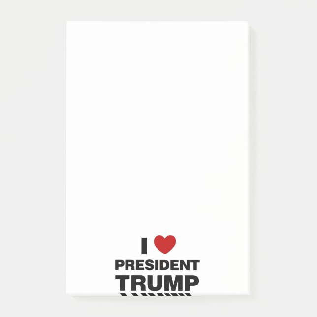 Post-it® I Love Président Trump Heart (Devant)