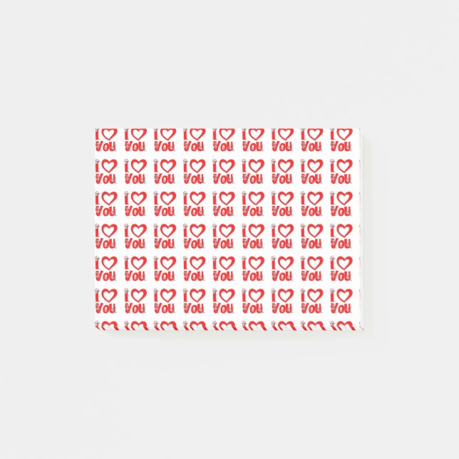 Post-it® I Love You Post it Note (Devant)
