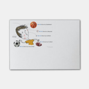 Post-it® ICD-10 : W21 heurté par des boules