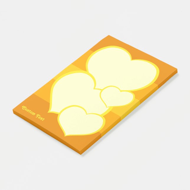 Post-it® Icône Coeur plat (Incliné)