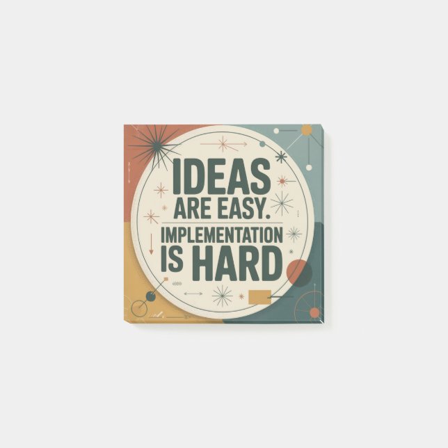 Post-it® Ideas Are Easy. Implementation Is Hard (Devant)