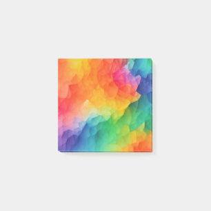Post-it® illustration abstraite couleurs de l'arc-en-ciel