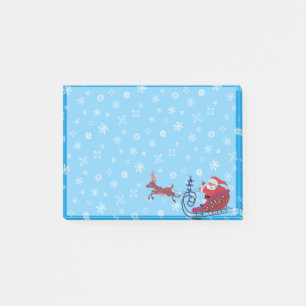 Post-it® Illustration amusante de Noël. Père Noël avec R