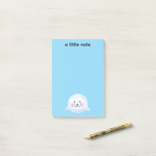 Post-it® Illustration de bébé phoque mignon et duveteux