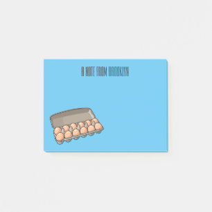 Post-it® Illustration de carton d'oeufs