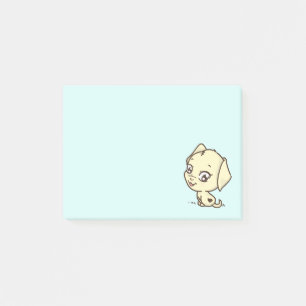 Post-it® Illustration de chien coquelicot mignon