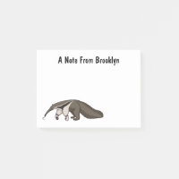 Illustration de dessin animé d'Anteater happy