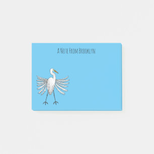 Post-it® Illustration de dessin d'oiseau de grand feu