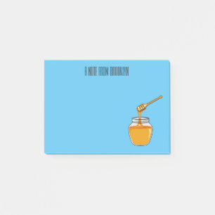 Post-it® Illustration de dessin sur le miel