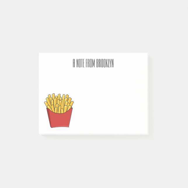 Post-it® Illustration de frites (Devant)