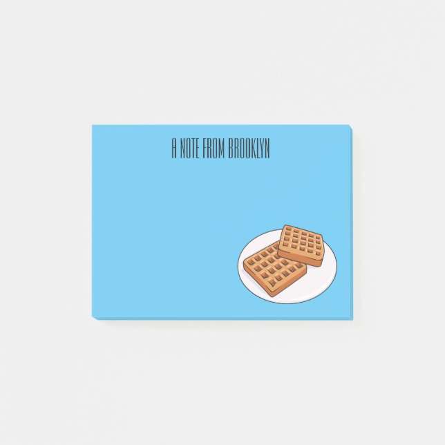 Post-it® Illustration de gaufre (Devant)