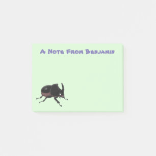 Post-it® Illustration de la caricature du dendroctone du rh