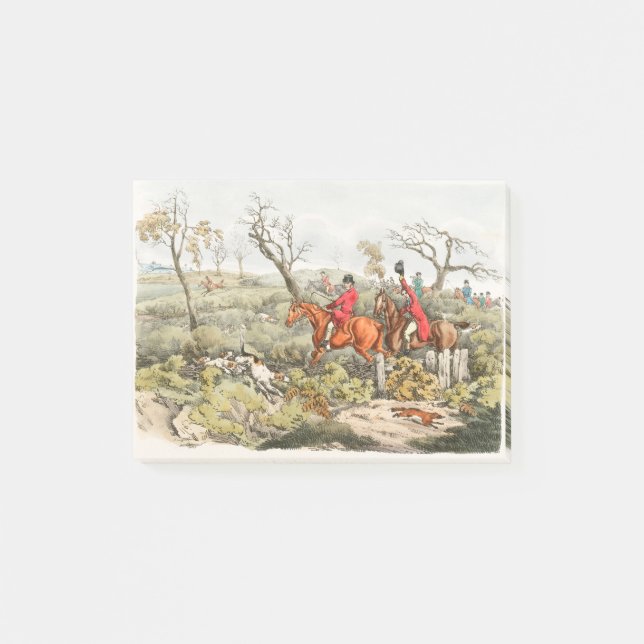 Post-it® Illustration de la chasse au renard Sporting Sketc (Devant)