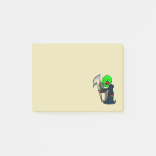 Post-it® Illustration de la faucheuse souriante Déplaisant