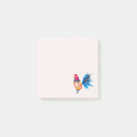 Illustration de l'aquarelle colorée du coq