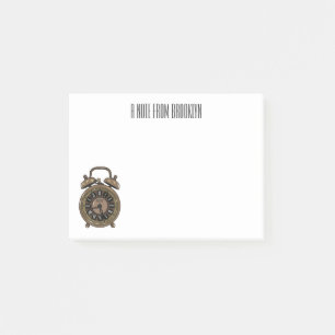 Post-it® Illustration de l'horloge d'alarme