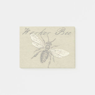 Post-it® Illustration de l'insecte abeille du travailleur