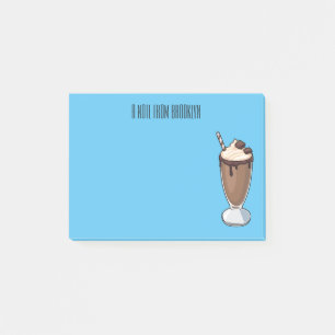 Post-it® Illustration de milk-shake au chocolat