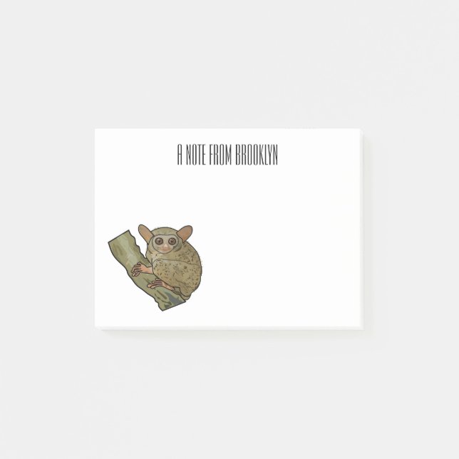Post-it® Illustration de Tarsier (Devant)