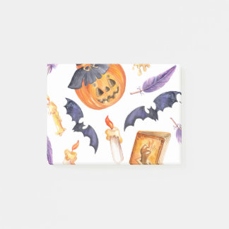 Post-it® Illustration d'Halloween mignonne avec citrouille 
