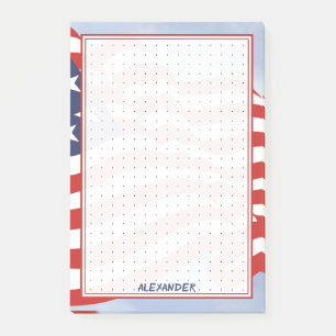 Post-it® Illustration du drapeau américain patriotique