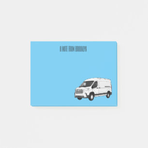 Post-it® Illustration du fourgon de livraison