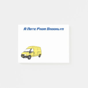 Post-it® Illustration du fourgonnette de livraison