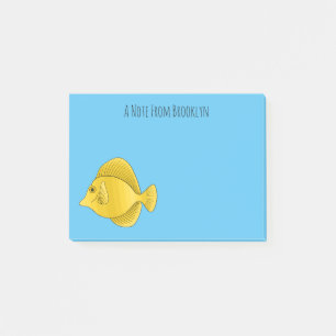 Post-it® Illustration du poisson-tang jaune