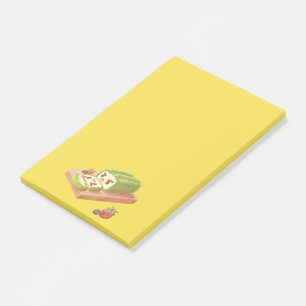 Post-it® Illustration du rouleau de gâteau Matcha