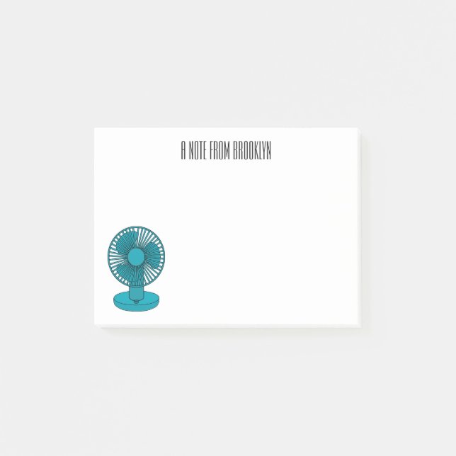 Post-it® Illustration du ventilateur (Devant)