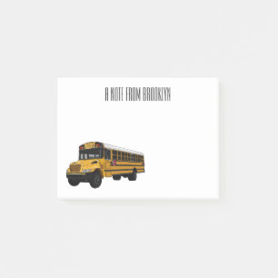 Post-it® Illustration d'un autobus scolaire