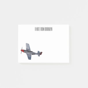 Post-it® Illustration d'un avion de chasse-bombardier