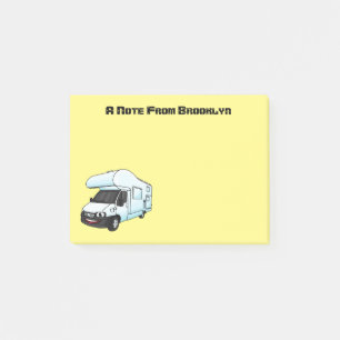 Post-it® Illustration d'un campervan heureux