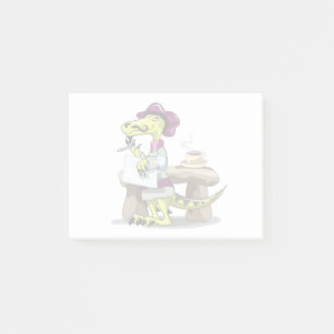 Post-it® Illustration D'Une Pensée De Poète Raptor Caricatu