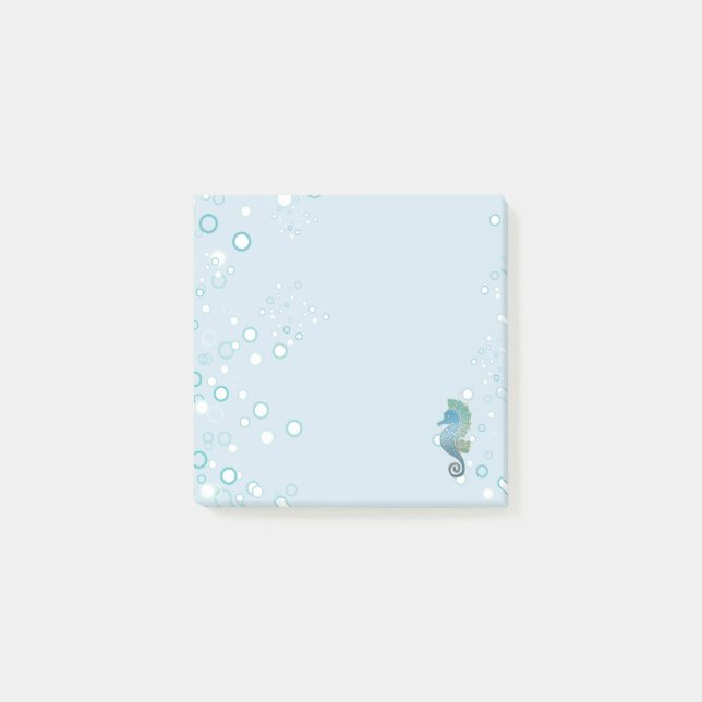 Post-it® Illustration lunatique et adorable d'hippocampe (Devant)