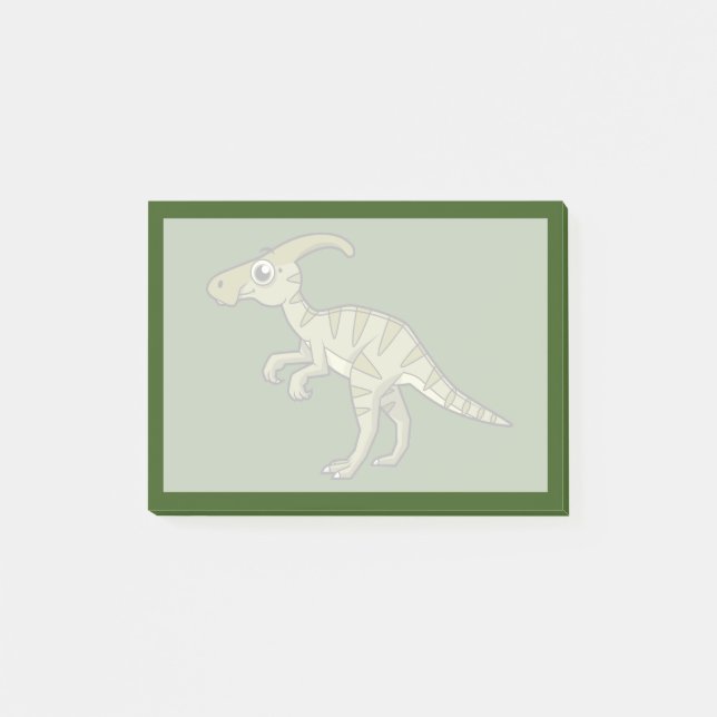 Post-it® Illustration Mignonne D'Un Parasaurolophus Dinosau (Devant)