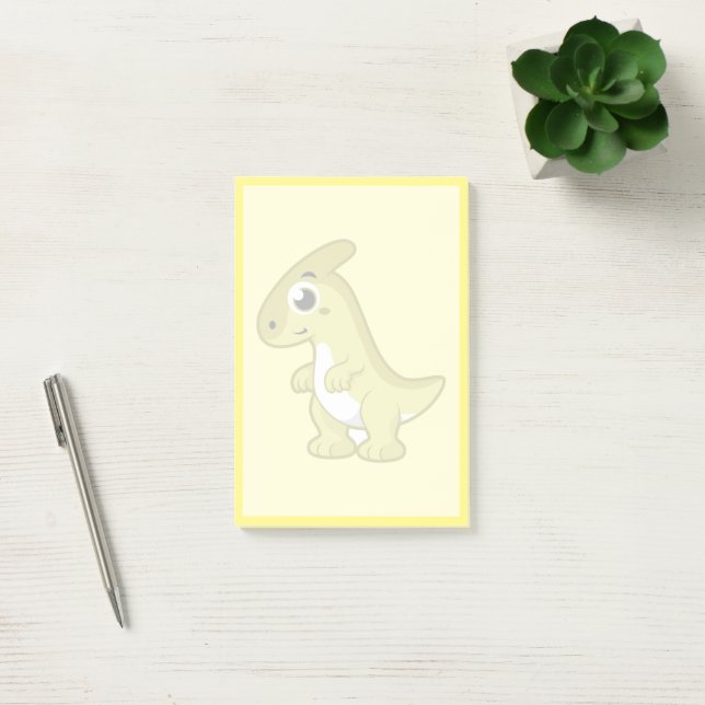 Post-it® Illustration Mignonne D'Un Parasaurolophus Dinosau (Bureau)