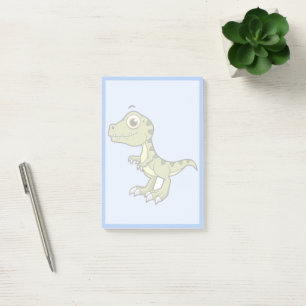 Post-it® Illustration Mignonne D'Un Rex Tyrannosaurus.