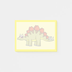 Post-it® Illustration Mignonne D'Un Stegosaurus Dinosaure.