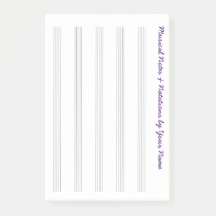 Post-it® Illustration musicale vide pour les voyageurs et