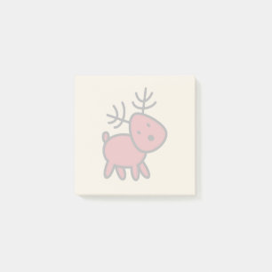 Post-it® Illustration Red Christmas Reindeer