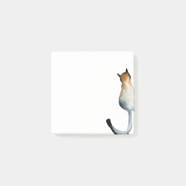 Post-it® Illustration Tabby noir et brun (Devant)