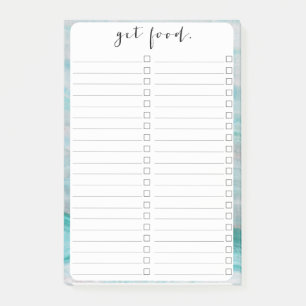 Post-it® Impression en pierre de granit turquoise