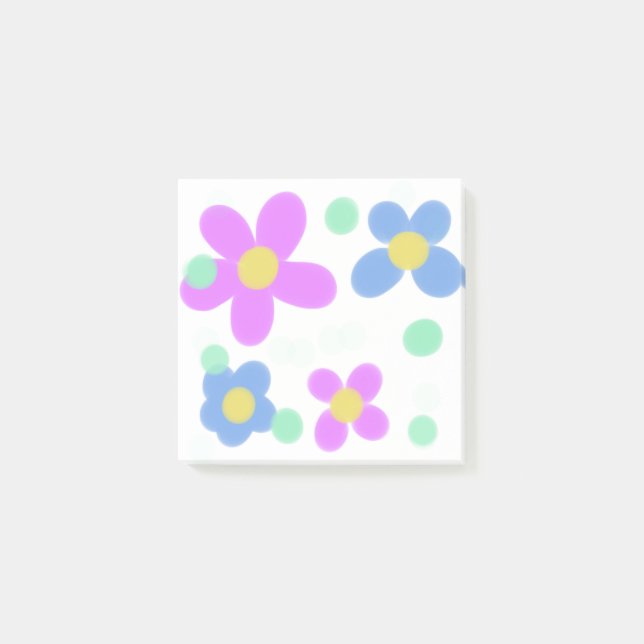 Post-it® Impression florale des points mods (Devant)