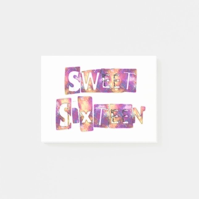 Post-it® Impression sweet sixteen (Devant)