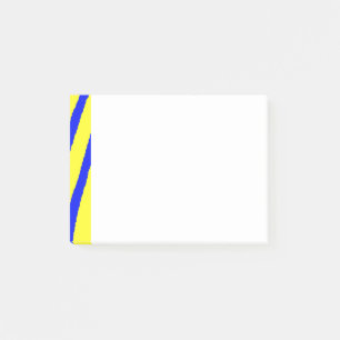 Post-it® Impression zèbre (jaune et bleu)
