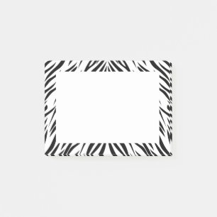 Post-it® Impression Zèbre noir et blanc