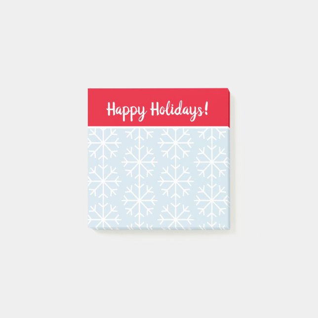 Post-it® imprimé flocon de neige personnalisé cadeau de Noë (Devant)