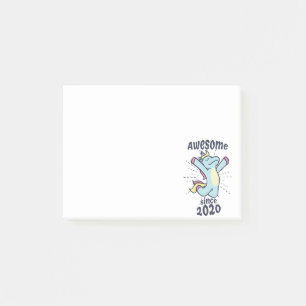 Post-it® Incroyable depuis 2020 - Licorne d'anniversaire po