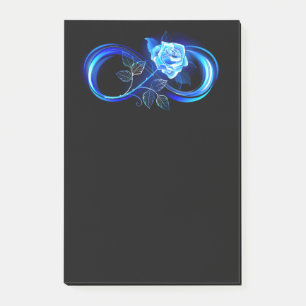 Post-it® Infini lumineux avec rose bleue